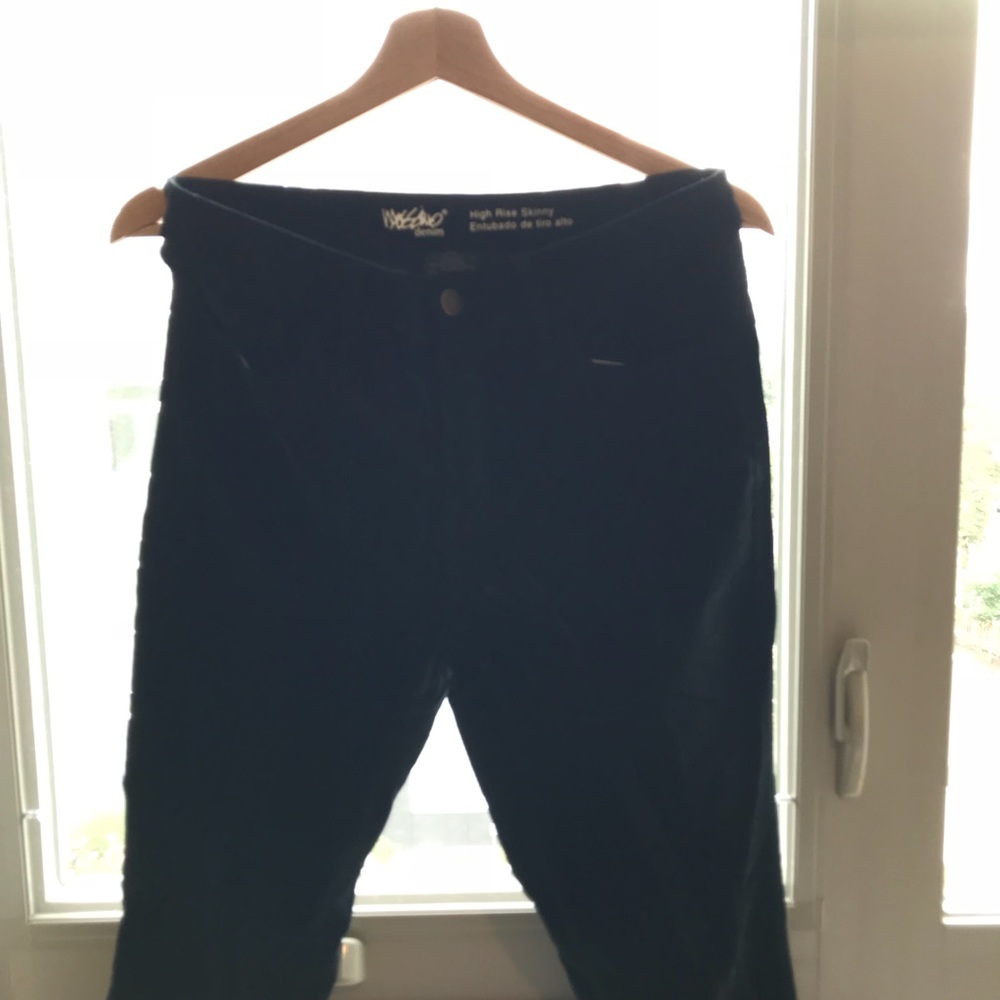 Black velvet jeans